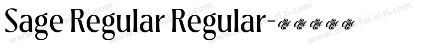 Sage Regular Regular字体转换